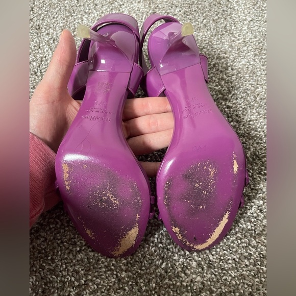 Max Mara Purple Stiletto Heels Size 37.5 - Picture 8 of 10